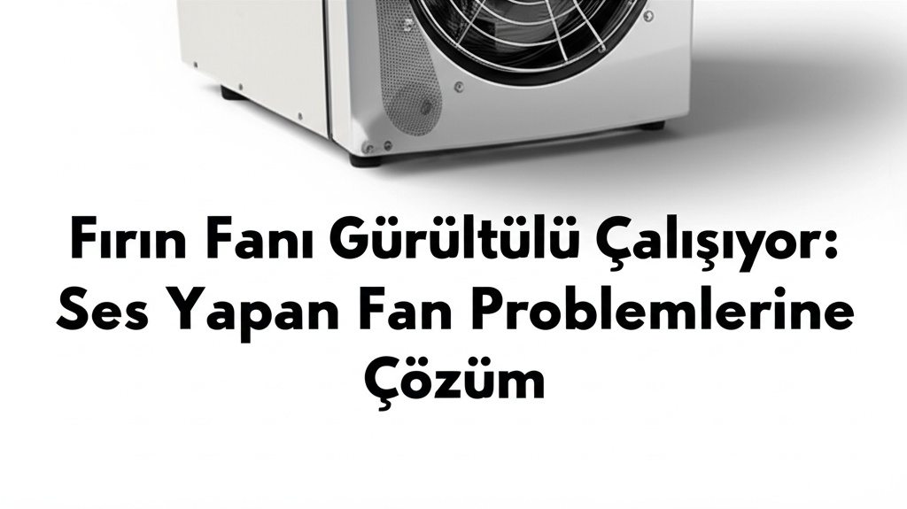 Fırın Fanı Gürültülü Çalışıyor: Ses Yapan Fan Problemlerine Çözüm